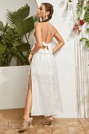 Abito Bianco Schiena Scoperta | Paradiso Bohemien