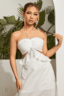 Maxi Abito Bianco Schiena Scoperta | Paradiso Bohemien