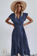 Vestito a Portafoglio Blu | Paradiso Bohemien