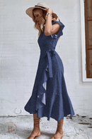 Vestito a Portafoglio Blu | Paradiso Bohemien