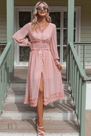 Vestito Rosa Cipria Elegante | Paradiso Bohemien