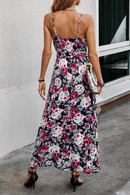 Vestito floreale estivo con Spacco sile Bohemien | Paradiso Bohemien