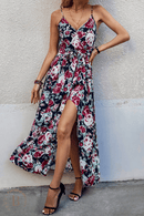 Vestito floreale estivo con Spacco | Paradiso Bohemien