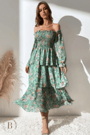 Vestito Lungo Verde Salvia Boho | Paradiso Bohemien