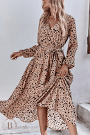 Vestito Lungo Leopardato Stile Bohémien | Paradiso Bohemien