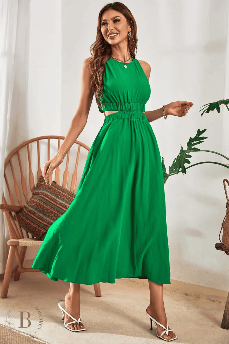 Vestito top verde elegante