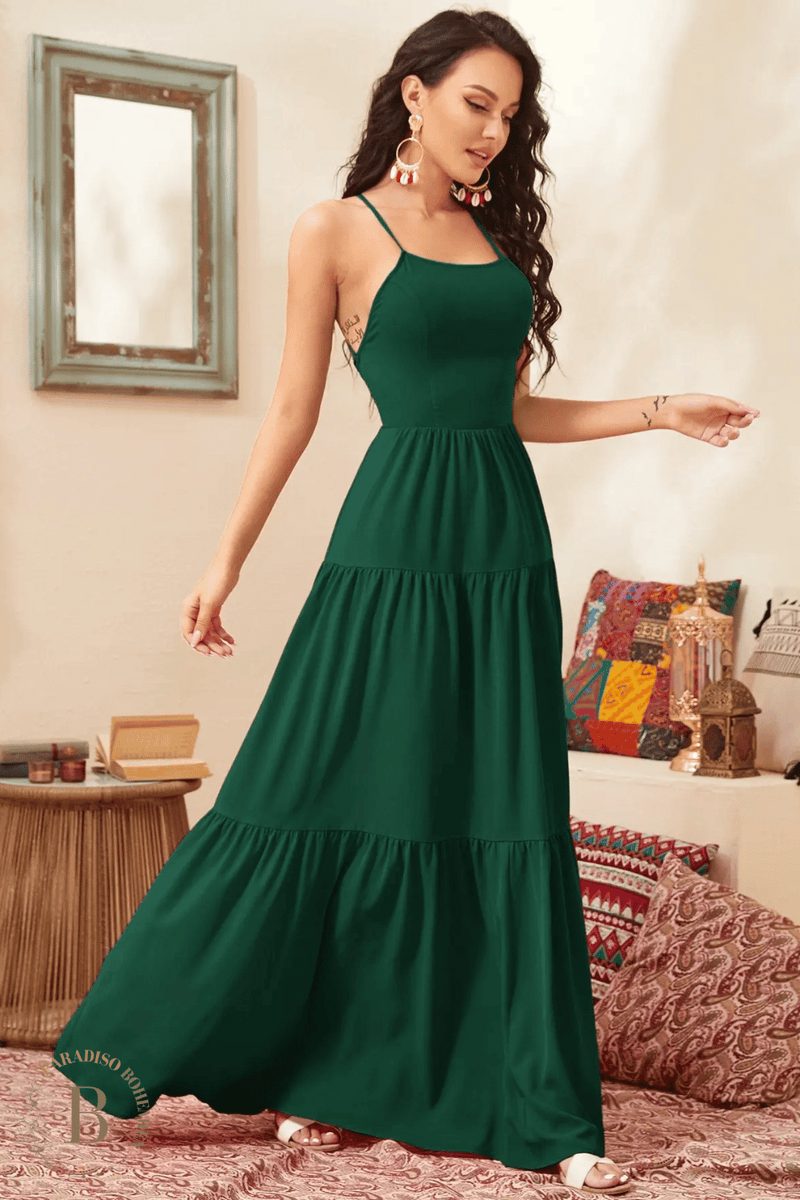 Vestito verde sale petrolio