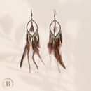 Orecchini Piume Lunghe Boho Chic | Paradiso Bohemien