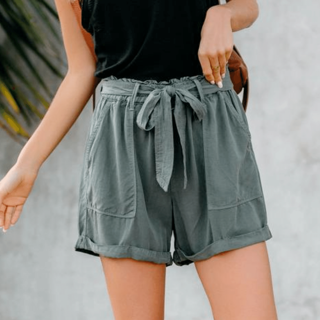 Pantaloncini a Vita Alta Larghi Estivi Boho | Paradiso Bohemien