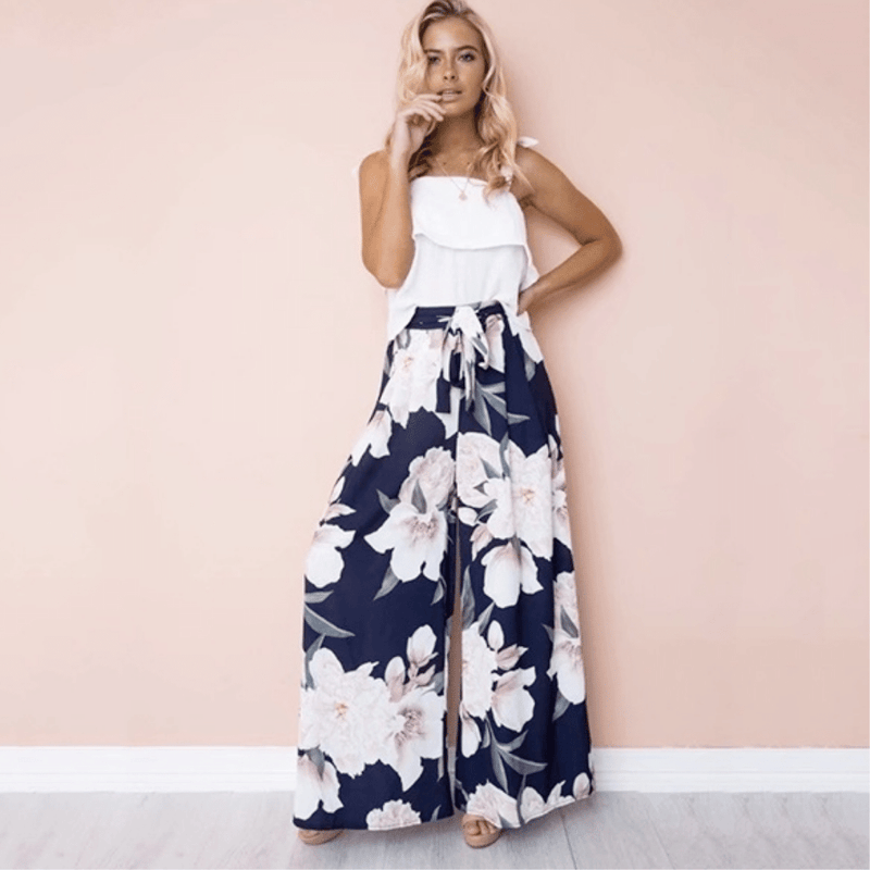 Pantaloni 2025 floreali eleganti