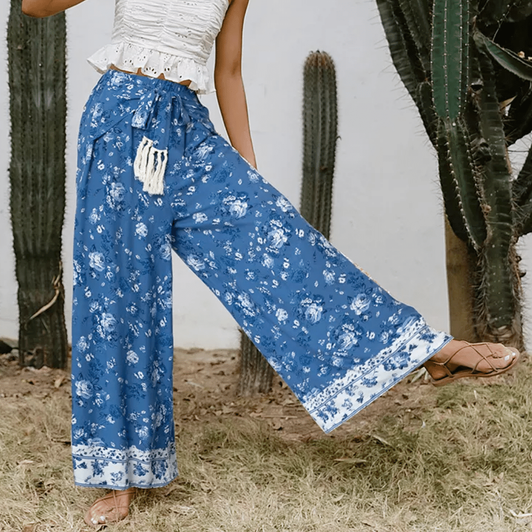 Pantaloni Blu stile Boho | Paradiso Bohemien