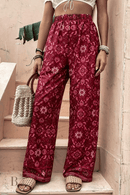 Pantaloni Rossi Larghi da Donna  | Paradiso Bohemien