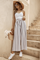 Pantaloni Bianchi a Righe Nere | Paradiso Bohemien