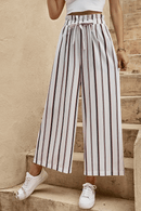 Pantaloni Bianchi a Righe Nere | Paradiso Bohemien