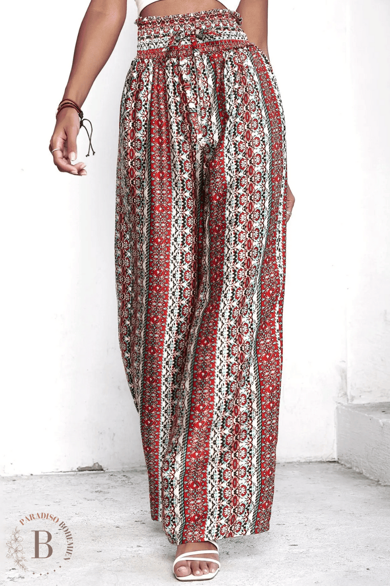 Pantaloni da Donna Larghi Multicolore  | Paradiso Bohemien
