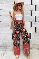 Pantaloni Larghi Floreali | Paradiso Bohemien