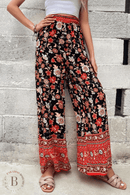 Pantaloni Larghi Floreali Boho Chic | Paradiso Bohemien