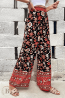 Pantaloni floreali larghi  | Paradiso Bohemien