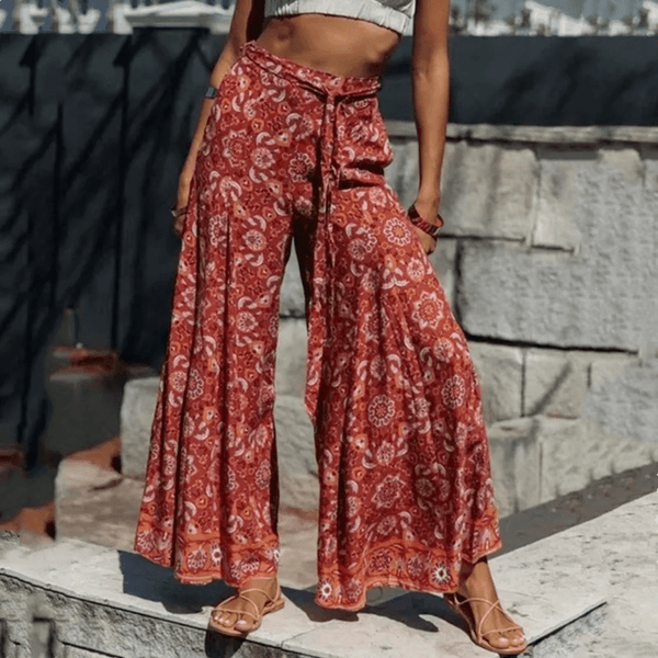 Pantaloni Rossi Stile Bohémien | Paradiso Bohemien