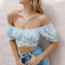 Crop Top a Fiori per donna
