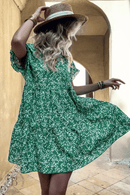 Vestito da donna estivo verde svasato | Paradiso Bohemien
