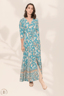 Vestito a Fiori Azzurro da Donna | Paradiso Bohemien