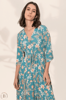 Vestito a Fiori Azzurro | Paradiso Bohemien