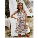 Vestito Bianco Bohémien a Fiori