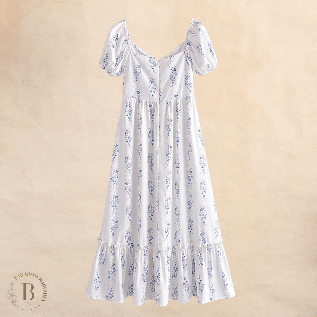 Vestito a fiori bianco da Donna Boho Chic | Paradiso Bohemien