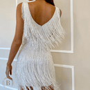 Vestito Bianco con Frange | Paradiso Bohemien