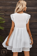 Vestito Corto Bianco Bohemien Chic | Paradiso Bohemien