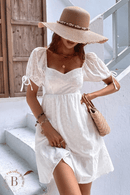 Vestito Corto Bohemien Bianco | Paradiso Bohemien