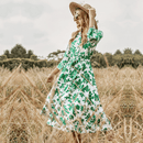 Vestito Bianco e Verde Boho Chic | Paradiso Bohemien