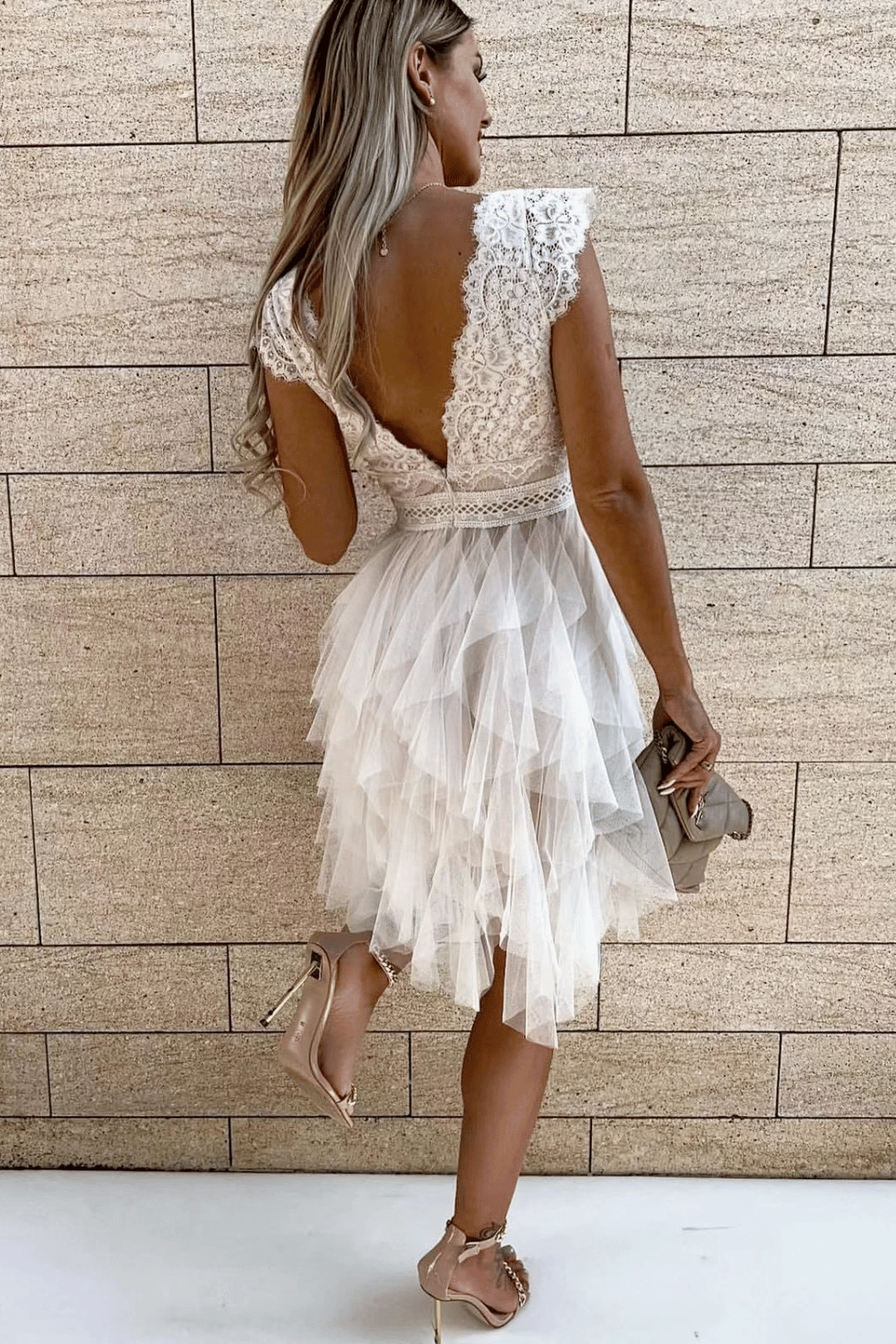 Vestito Bianco in Tulle Paradiso Bohemien