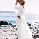 Vestito Lungo Bianco Estivo in pizzo