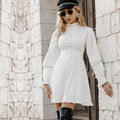 Vestito Bianco a Maniche Lunghe in stile Boho | Paradiso Bohemien