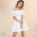 Vestito Bianco Spalle Scoperte Boho | Paradiso Bohemien