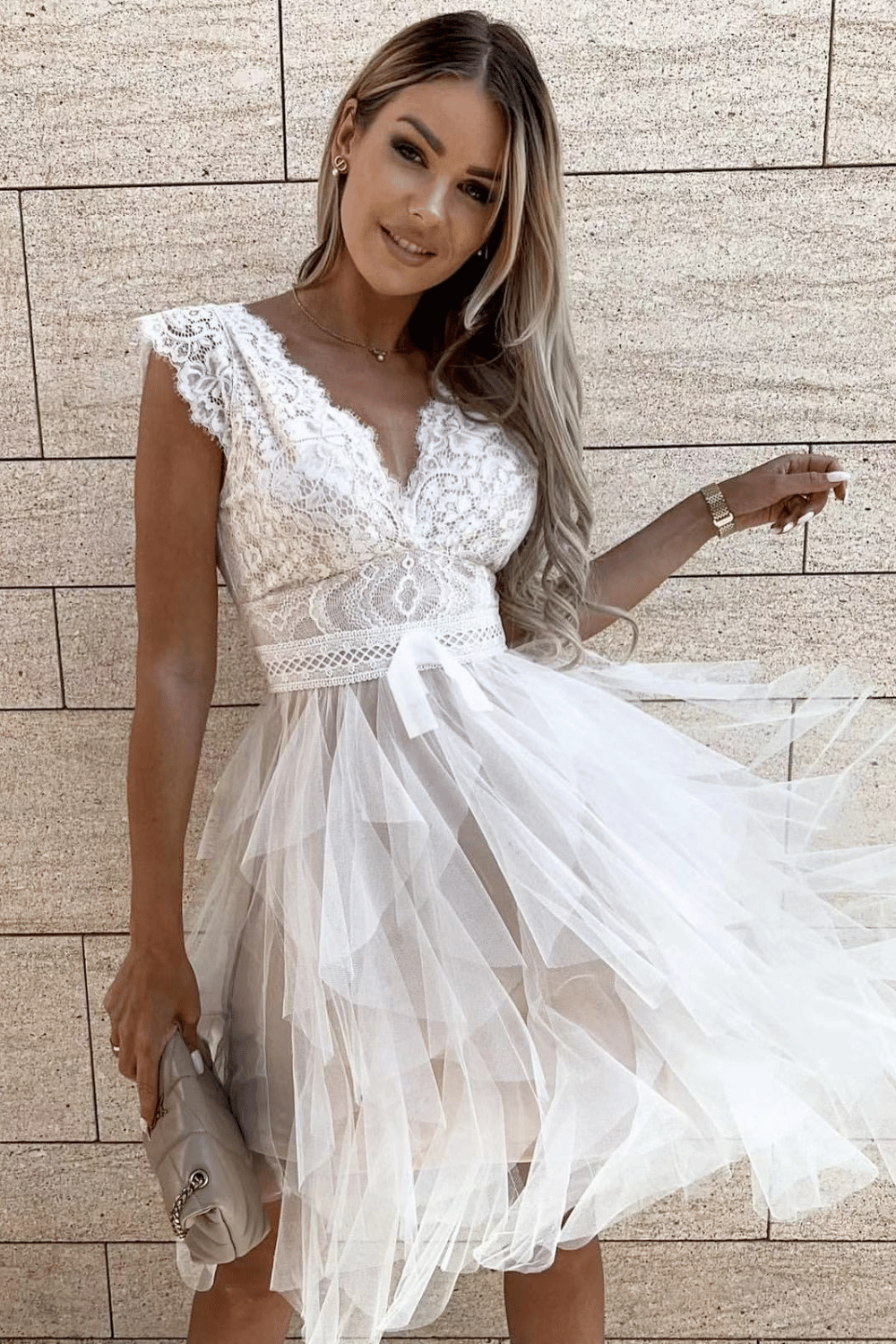 Vestito Bianco in Tulle | Paradiso Bohemien