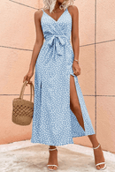 Vestito Blu a Pois | Paradiso Bohemien