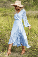 Vestito Blu a Maniche Lunghe | Paradiso Bohemien