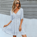 Vestito Blu Corto Boho Chic | Paradiso Bohemien