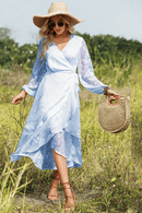 Vestito Blu a Maniche Lunghe | Paradiso Bohemien