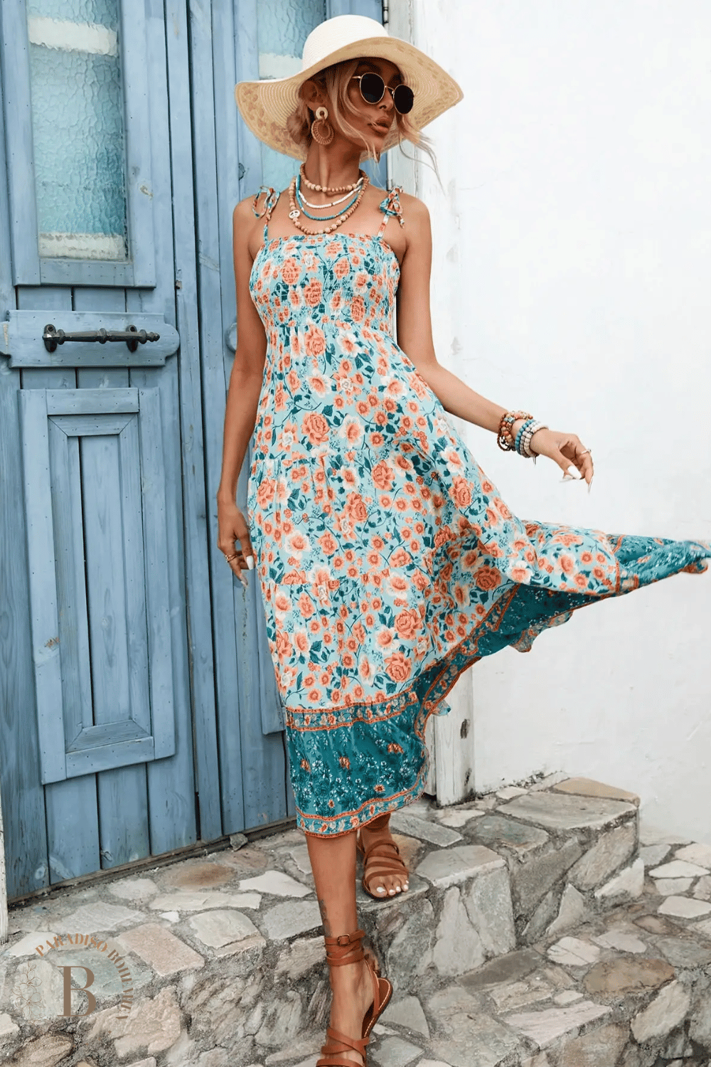 Vestito stampa floreale donna | Paradiso Bohemien