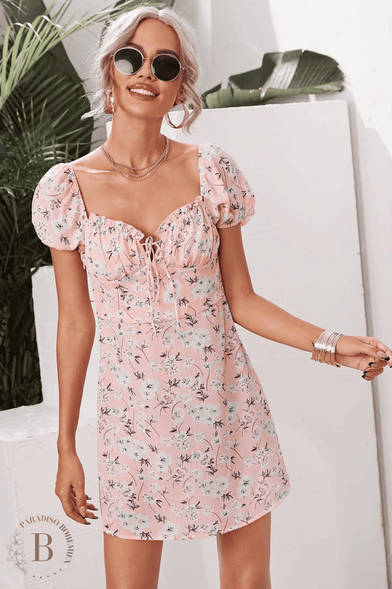 Vestito 2025 corto rosa