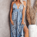 Vestito Boho Chic Blu Estivo | Paradiso Bohemien
