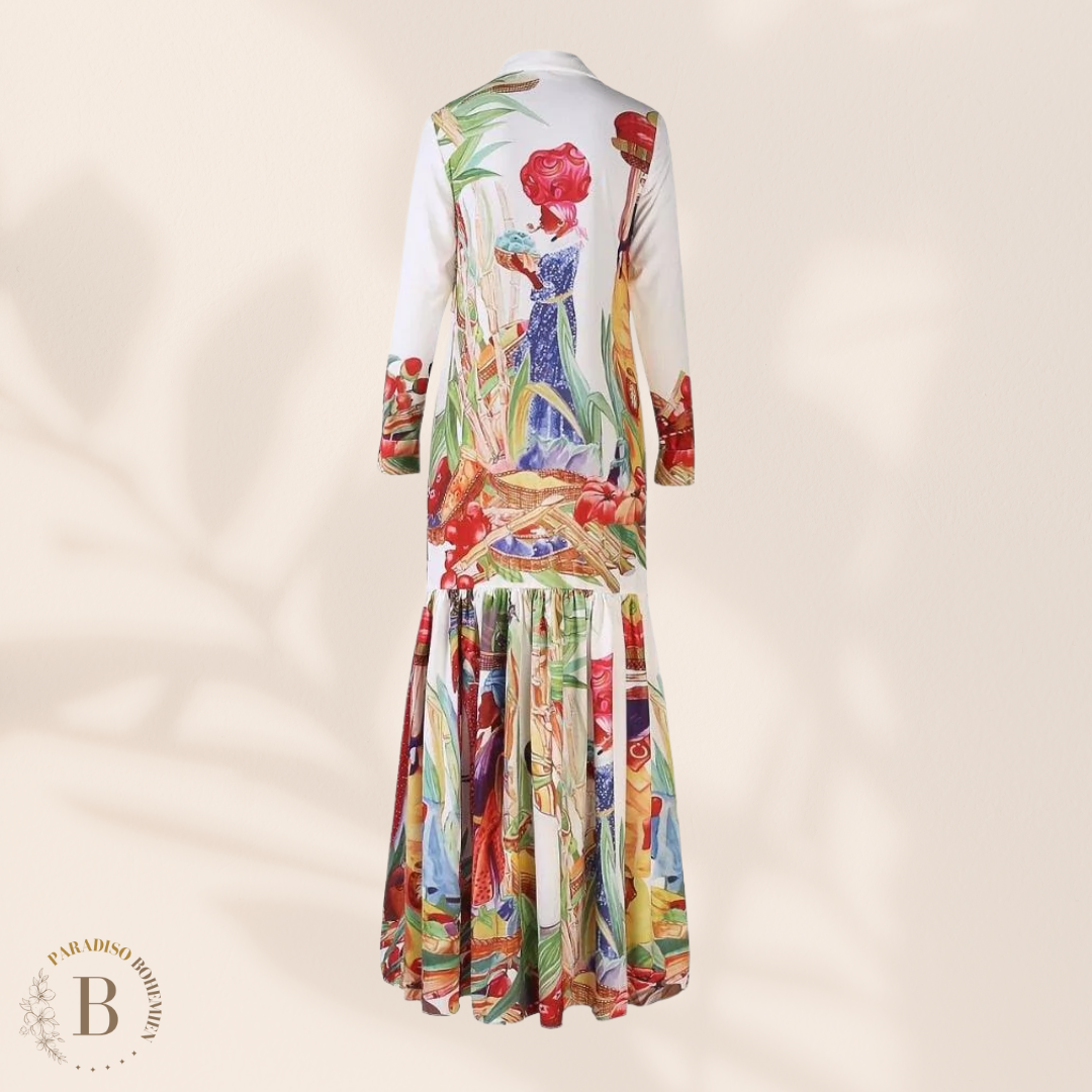 Vestito  a Camicia Taglie Forti Lungo | Paradiso Bohemien