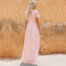 Vestito da Cerimonia in Pizzo Rosa | Paradiso Bohemien