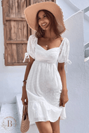 Vestito Corto Bohemien Bianco | Paradiso Bohemien