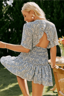 Vestito Corto Fiori Maniche Corte | Paradiso Bohemien