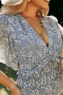 Vestito Corto Fiori Scollo a V | Paradiso Bohemien